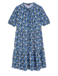 Printed Knee Length Shirt Dress
