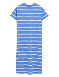 Pure Cotton Striped Midi T-Shirt Dress