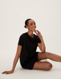 Pure Cotton Knee Length T-Shirt Dress