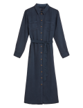 Pure Tencel™ Belted Midi Shirt Dress