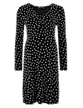 Maternity Jersey Polka Dot Skater Dress