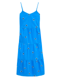Cotton Embroidered Midaxi Tiered Dress