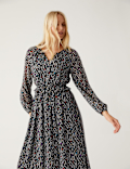 Floral Midi Waisted Dress