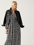 Floral Midi Waisted Dress