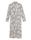 Animal Print High Neck Midi Column Dress