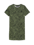 Pure Cotton Printed Mini T-Shirt Dress