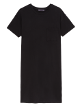 Pure Cotton Round Neck Mini T-Shirt Dress