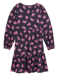 Woven Floral V-Neck Relaxed Mini Dress