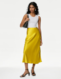 Satin Midaxi Slip Skirt