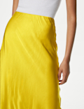 Satin Midaxi Slip Skirt