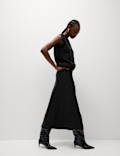 Satin Midaxi Slip Skirt