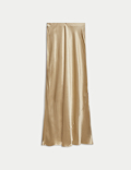 SATIN MAXI SLIP SKIRT