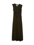 Chiffon Ruffle Detail Maxi Dress