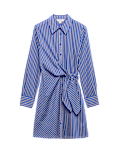Cotton Rich Striped Mini Shirt Dress