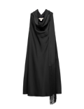 Satin Scarf Detail Mini Shift Dress