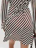 Striped Long Sleeve Mini Shift Dress