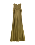 Satin Scoop Neck Midaxi Slip Dress
