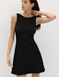 Cotton Rich Textured Mini Column Dress