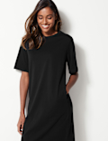 Pure Cotton T-Shirt Midi Dress