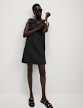 Pure Cotton Bow Detail Mini Column Dress
