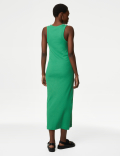Cotton Rich Ribbed Midi Bodycon Dress
