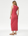 Cotton Rich Ribbed Midi Bodycon Dress