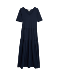 Jersey Midi Tiered Dress