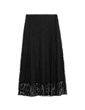Lace Maxi Skirt with Cotton