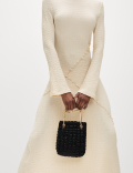 Jersey Textured Midaxi Relaxed Skater Dress