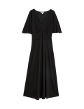 Linen Rich Midi Smock Dress