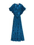 Satin Jacquard Midaxi Column Dress