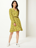 Ditsy Floral Waisted Mini Dress