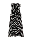Lyocell Rich Polka Dot Sweetheart Neckline Maxi Waisted Dress