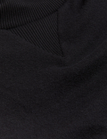 High Neck Knee Length Jumper Dress