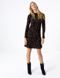 Swirl Print Swing Dress