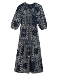 Pure Cotton Printed Midaxi Shirt Dress