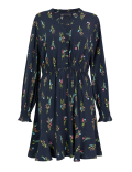 Floral Print Waisted Mini Dress