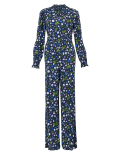 Floral Print Waisted Jumpsuit