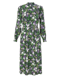 Floral Waisted Midi Dress