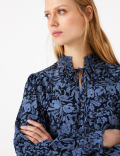 Floral Print Waisted Mini Dress