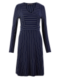 Jersey Striped Fit & Flare Mini Dress