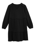 Pure Cotton Ruffle Mini Tiered Dress