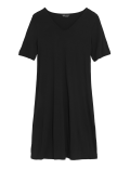 Jersey V-Neck Knee Length Swing Dress