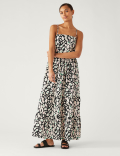 Pure Cotton Printed Midaxi Cami Dress