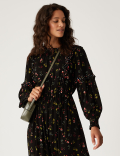 Floral Ruffle Midi Dress