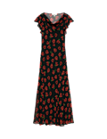 Printed Cowl Neck Midaxi Dress