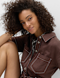 Pure Cotton Button Front Playsuit