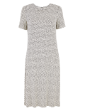 Jersey Printed Knee Length Swing Dress