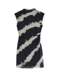 Mesh Jersey Printed Mini Dress