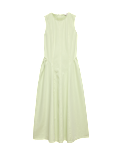Denim Maxi Drop Waist Dress